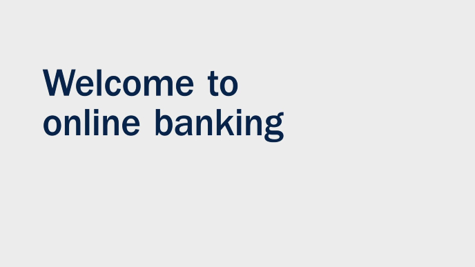 Online banking demonstration